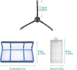 10 accessoires voor robotstofzuiger, compatibel met diverse modellen, reserveonderdelen - stofzuigerrobot optimalisatie accessoires — thumbnail 3