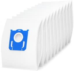 10x Stofzuigerzakken geschikt voor Philips S-Bag Vervanging Synthetisch Stofzakken classic long performance stofzuigzakken, fc8021/03, fc8021/05, performer compact, performer active, powerlife - AEG gr201s, gr201sm, vx6 x force - PH86 — thumbnail 1
