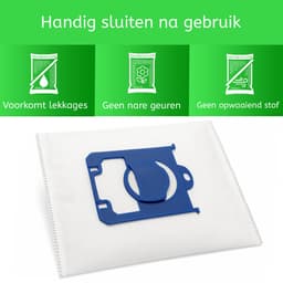 40x Stofzuigerzakken geschikt voor Philips S-Bag FC8021/03 Vervanging Synthetisch Stofzakken classic long performance stofzuigzakken, fc8021/03, fc8021/05, performer compact, performer active, powerlife - AEG gr201s, gr201sm, vx6 x force — thumbnail 4