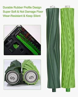 Reserveonderdelen voor Roomba E & I Serie E5 E6 i7 i7+ i3 i3+ i4 i4+ i6 i6+ j7 j7+ robotstofzuiger, accessoires, compatibel met Roomba, 2 set rubberen borstels, 8 filters, 10 zijborstels . — thumbnail 3