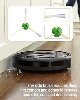 Reserveonderdelen voor Roomba E & I Serie E5 E6 i7 i7+ i3 i3+ i4 i4+ i6 i6+ j7 j7+ robotstofzuiger, accessoires, compatibel met Roomba, 2 set rubberen borstels, 8 filters, 10 zijborstels . — thumbnail 5