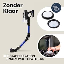 Draadloze Verticale Stofzuiger 400W met Turbo Borstel en Accessoires — thumbnail 2