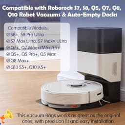 PRomoHome 10 stuke - 3L Stofzakken voor Roborock Q7 M5+/L5+/Q10 S5+/Q10 X5+/Q5 Pro+/Q5 Max+/S8 Pro Ultra/S8+/S7 MaxV Ultra/Q7 Max+/Q8 Max+ Stofzuiger,Afzuigstation,Stofzuigerzakken,Reserveonderdelen — thumbnail 2