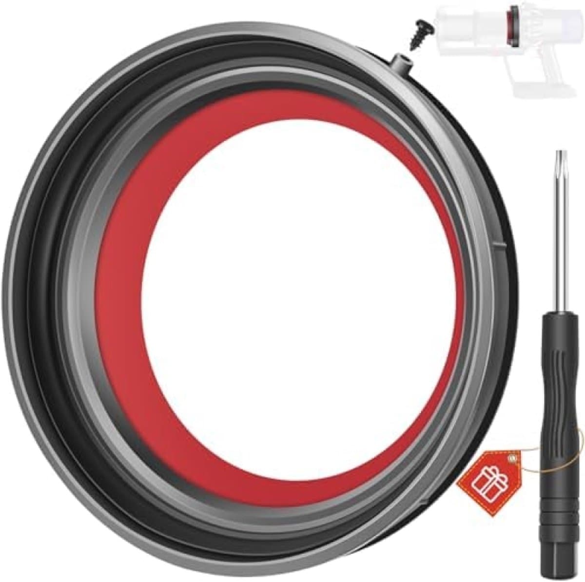 PromoHome Afdichtring voor Dyson V10 SV12 SV13 SV27 stofreservoir, reserveonderdelen, afdichtring, houder voor Dyson V10, stofaccessoires, stofzuiger, afvalcontainer, reserveonderdeel reparatie — afbeelding 1