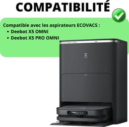 Accessoirespakket voor Ecovacs Deebot X5 Omni/X5 Pro Omni - Zak/Filter/Dweil/Zijborstel/Afzuigrol — thumbnail 5