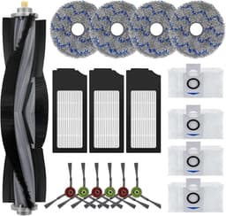 stofzuiger robot Accessoireset - 18stuks - geschikt voor Ecovacs Deebot X1 Omni - X1 Turbo - X1 Plus - T10 - T10 Turbo - Filter - Dweil - Zijborstel - Afzuigrol — thumbnail 1