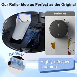 21stuks robotstofzuiger vervangingsonderdelen - geschikt voor Ecovacs Deebot x8 pro omni - met 6 stofzakken - 4 hepa filter - 6 zijborstels - 3 rolmoppen - 1 hoofdborstel - 1 borstel — thumbnail 3