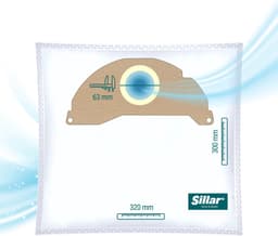 Sillar, stofzuigerzakken, synthetisch, van microvezel, 3 filterlagen, vervanging, geschikt voor stofzuigers Karcher WD2.200 WD 2400 WD 2500 E 5.100 SE 6.100, 15 stuks — thumbnail 3