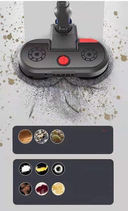 Elektrische Stofzuigerborstelkit Compatible met Dyson V15/V7/V8/V10/V11, Dubbelzijdige Droge/Natte Borstelkop voor Draadloze Stofzuigers（X002） — thumbnail 2