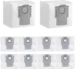 10 Stuks - Stofzuigerzakken geschikt voor Roborock S8+/ S8Pro Ultra/ S7MaxV Ultra/ S7Pro Ultra/ Q7+/ Q7Max+/ Q8 Max+/ Q5+/ Q5 Pro+ - stofzakken zakken zuigstation — thumbnail 1