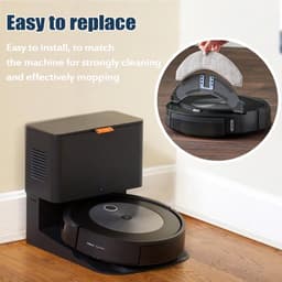 4 Stuks Wasbare Natte Dweilpads geschikt voor iRobot Roomba Combo j7+ en Combo j9 + - Stofzuiger onderhoud en reinigings accessoires — thumbnail 3