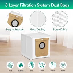 16 stuks Accessoireset - Geschikt voor Eufy L50 /L60 - Onderdelen - voor robotstofzuiger - Vervangingsonderdelen — thumbnail 4