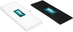 Sillar, set accessoires voor stofzuiger, vervangingsonderdelen, geschikt voor XIAOMI Viomi S9, 2 filters voor stofzuiger + 2 zijborstels, borstel/roterende rol + microvezelmop + reinigingsborstel, 6 stuks — thumbnail 3