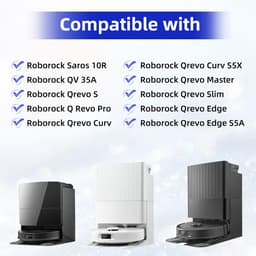 10R schoonmaakdoekjes geschikt voor Roborock QV 35A/QV35S, Qrevo S, Qrevo Pro, Saros 10R/Z70, Qrevo Edge/Curv/Master/Slim, Qrevo S5V robotstofzuiger, verbeterde microvezel, wasbaar en herbruikbaar — thumbnail 2