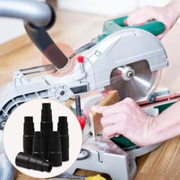 Stofzuigerslang adapter 4 lagen zwart - slangverloopstuk 25 mm tot 42 mm - 6 stuks — thumbnail 2