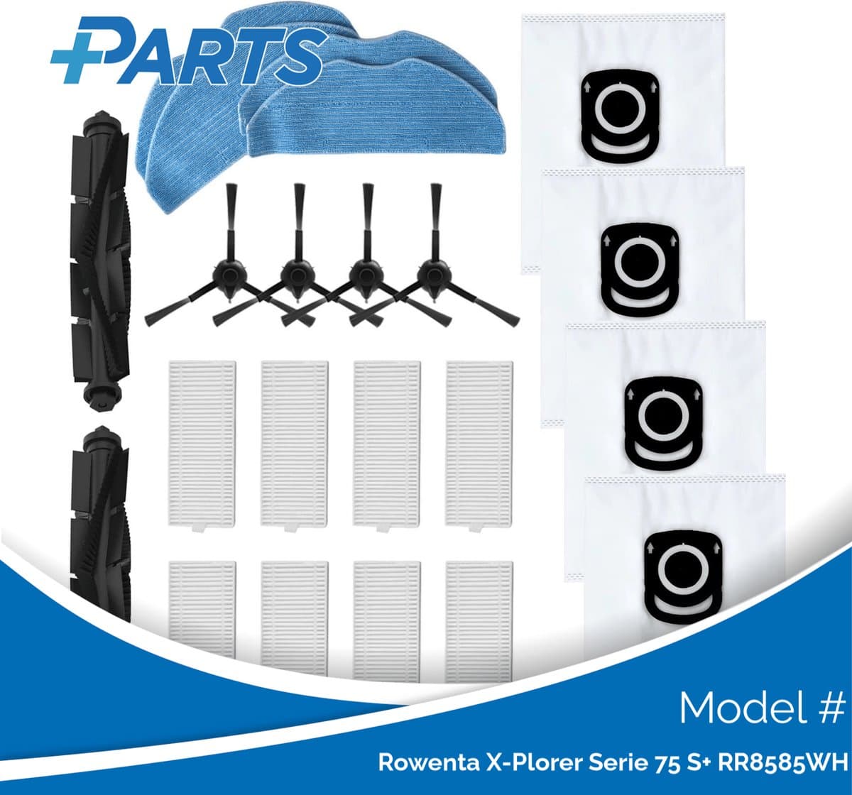 Rowenta X-Plorer Serie 75 S+ RR8585WH Onderhoudsset (Plus.Parts® alternatief voor ZR185002) — afbeelding 1