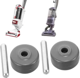 2-delig stofzuigerwielen - mini stoelwielen - stille wieltjes voor stofzuigers - borstelwielen voor stofzuigers - stofzuigerwielas - vervangbare stofzuigeraccessoires - geschikt voor de meeste soorten stofzuigers (1,3*0,7cm - grijs) — thumbnail 1