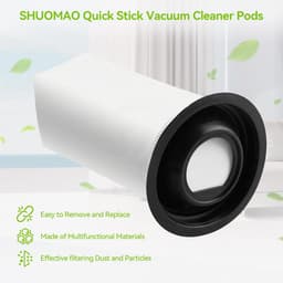 Stofzuigerzakken - Quick Pods - Schoon Huis - Efficiënte Absorptie - 10 Stuks - Wit — thumbnail 3