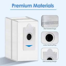 (12 Stuks) T30S PRO Vervangende Stofzakken voor ECOVACS DEEBOT T30S/ T30S PRO/ X2/ X2 Omni/ X5 Omni/ X5 Pro Omni, Actieve Koolstoffilterlaag, Wegwerpzakken, Stofzuigerzakken (NIET VOOR T30S COMBO) — thumbnail 3