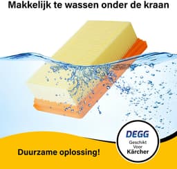 DEGG® - Stofzuigerzakken (5 stuks) + Vlakfilter - Geschikt voor Kärcher WD4, WD5, WD6, MV4, MV5, MV6 | Vervangt: 2.863-006.0 & 2.836.005.0 — thumbnail 3