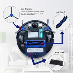 10-delig Onderdelen geschikt voor Eufy Robovac 11 en 30 - Overige stofzuiger accessoires — thumbnail 5