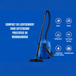 MMP®Steelstofzuiger met snoer - Steelstofzuiger - Stofzuiger - Blauw - ‎47cm x 39cm x 36cm — thumbnail 3