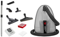 Nilfisk Select – Energiezuinige stofzuiger met zak, 650 W motor, HEPA 13-filter, stille werking, modern design, complete accessoireset en 10 jaar garantie — thumbnail 1