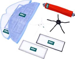 Sillar, set 7 accessoires voor stofzuiger, vervangingen, geschikt voor Xiaomi Roborock S7 T7, 2x HEPA-filter, hoofdborstel, 2x zijborstel + 2x microvezelmop, 7 stuks — thumbnail 4