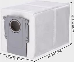 12 x Stofzuigerzakken geschikt voor Roborock Q Revo - stofzak vervanging - Grote Capaciteit Stofzuigerzak - Hoogwaardige vervanging - -12 stuks afvalzak - Compatibel met modellen: Roborock Q revo — thumbnail 3