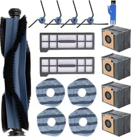 16 stuks reserveonderdeel voor Eufy X10 Pro Omni robotstofzuiger, 1 rolborstel, 4 zijborstels, 2 filters, 4 dweilpad, 4 stofzak, 1 reinigingsborstel — thumbnail 1