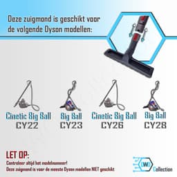 Parketborstel parket-zuigmond geschikt voor Dyson Cinetic Big Ball CY22 CY23 CY26 CY28 Stofzuigermond - Mondstuk - Opzetstuk - Vloerzuigmond - Accessoires - Onderdelen — thumbnail 5