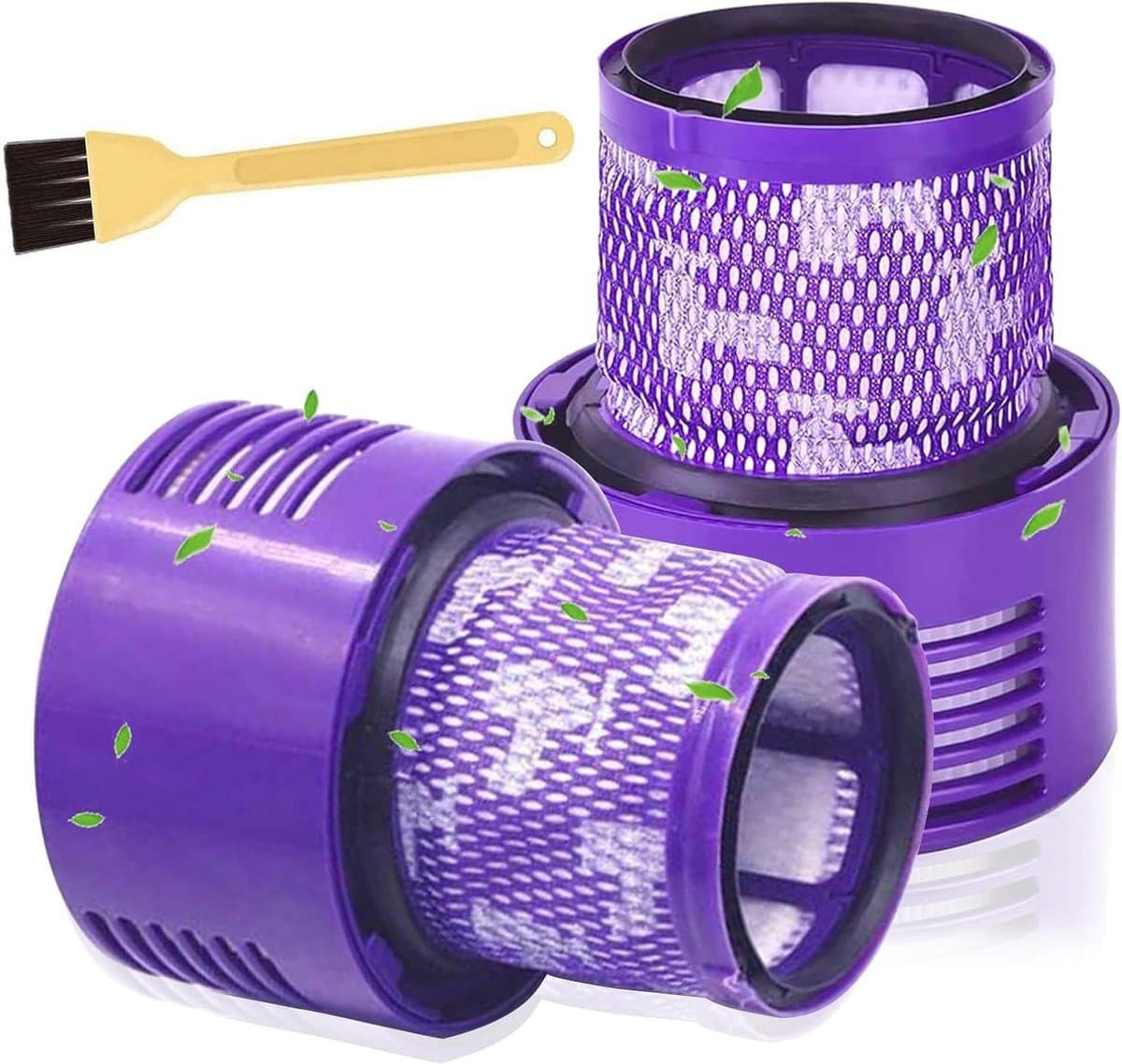 Vervangende HEPA-filters voor Dyson V10 - 2 stuks, met reinigingsborstel - wasbaar — afbeelding 1