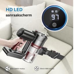 White-Label® Stofzuiger Zonder Zak - Steelstofzuiger Draadloos - Steelstofzuigers - Stofzuigers - Vacuum Cleaner - Grijs — thumbnail 5