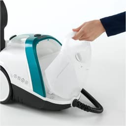 Vaporetto Smart 100_T Stoomreiniger met Hogedrukboiler - 4 Bar Stoomdruk - Onbeperkte Stoom - Doodt tot 99,99% Virusdeeltjes - Ziektekiemen En Bacteriën - 9 Accessoires - Wit/Turquoise — thumbnail 4