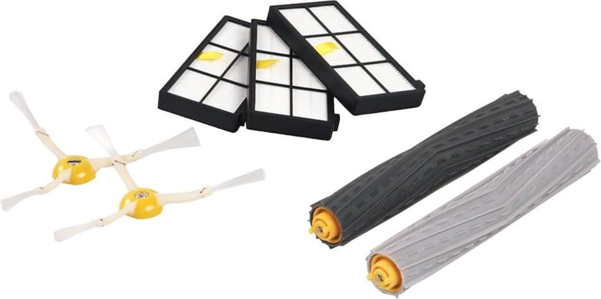 iRobot Roomba Onderhoudsset onderdelen - geschikt voor Roomba 800 en 900 serie navulset - 3 krachtige filters, 2 zijborstels en 1 set dubbele rubberen multivloerborstels — afbeelding 1