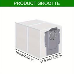 Dutchers® Stofzakken 14 Stuks - Geschikt voor Roborock S8 MaxV Ultra / S8 Max Ultra stofzuigrobot - Optimale Prestatie - Stofzak Accessoires - Reserveonderdelen - Robotstozuiger — thumbnail 3