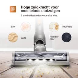 TurboTronic IQ9 Draadloze Steelstofzuiger - Steelstofzuiger zonder zak op accu - Oranje/Zilver — thumbnail 3