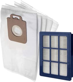 10x Stofzakken + 1 HEPA Filter Onderhoud set geschikt voor Nilfisk Power / Elite / Select stofzuigerzakken stofzuigzak Classic - Special - Superior - Eco - Performance - Comfort - Allergy - P10 P20 P40 - 128389187 - 1471250500 — thumbnail 1