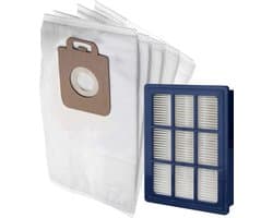10x Stofzakken + 1 HEPA Filter Onderhoud set geschikt voor Nilfisk Power / Elite / Select stofzuigerzakken stofzuigzak Classic - Special - Superior - Eco - Performance - Comfort - Allergy - P10 P20 P40 - 128389187 - 1471250500