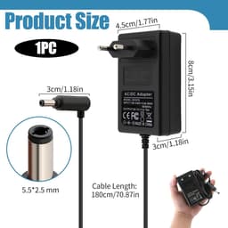 Charger 26.1 V Compatible with Dyson V8 V7 V6 Animal Absolute for SV03-11 DC58 DC59 DC60 DC61 DC62 DC72 DC74 Motorhead - ShopVlot — thumbnail 2