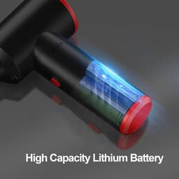 Elektrische Stoffer - Draadloze Blusser - Apparaten Reinigen - 50000rpm Motor - 6000 mAh Batterij - Zwart — thumbnail 4