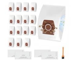 19 stuks - Erbij betrekken16 stofzakken - 2 sets filterkatoen en een borstel - voor Miele Hoover Pure CO-stofzuigerzakken voor Guard M1 S8380 Flex Parquet Silence Performance Cat & Dog-serie