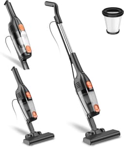 Steelstofzuiger - Stofzuiger met kabel - Huis schoonmaken - Lichtgewicht ontwerp - 166 kg - Geel — thumbnail 2