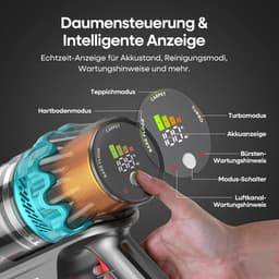 Draadloze Stofzuiger - Handstofzuiger - Snel Schoonmaken - Krachtige Zuigkracht - 1.8 Liter - Paars — thumbnail 5
