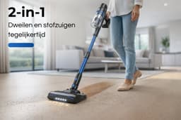 MYBOT S8 Ultra - Steelstofzuiger met Dweilfunctie - 430W - 30Kpa - 3 Zuigniveaus - Vacuum Cleaner - Steelstofzuiger Draadloos - 2 Accu's - Zonder Zak - Op Accu — thumbnail 4