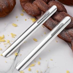 Kruimelveger Roestvrij Staal - Kruimelschraper Tafel - Tafel Schoonmaken - Ergonomisch Handvat - 15.5 cm - Zilver — thumbnail 5