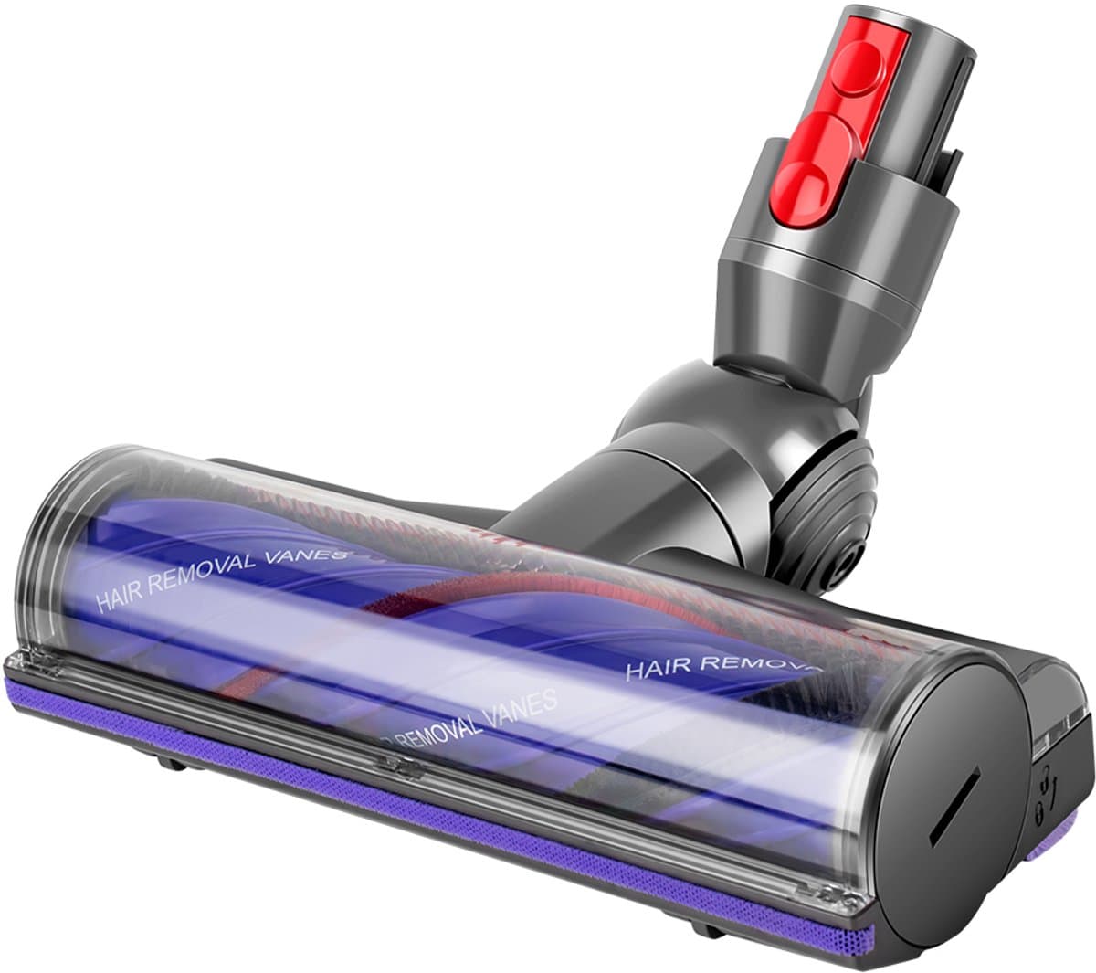 ZENC® Aangedreven Zuigmond Geschikt voor Dyson Steelstofzuiger V15, V11, V10, V8 & V7 - Turbo Borstel - Vloerzuigmond - Stofzuigermondstuk - Opzetstuk - Mondstuk - Stofzuigeraccessoires - Grijs — afbeelding 1