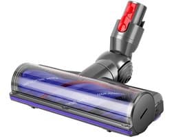 ZENC® Aangedreven Zuigmond Geschikt voor Dyson Steelstofzuiger V15, V11, V10, V8 & V7 - Turbo Borstel - Vloerzuigmond - Stofzuigermondstuk - Opzetstuk - Mondstuk - Stofzuigeraccessoires - Grijs