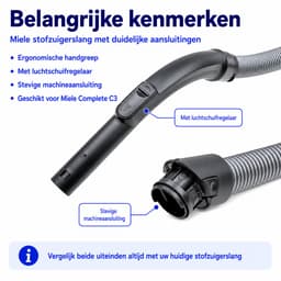 Stofzuigerslang geschikt voor Miele Complete C3 - Vervanging voor Origineel — thumbnail 5
