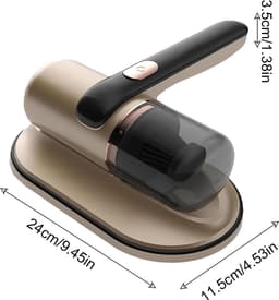 Draagbare Stofzuiger - Matrasreiniger Handstofzuiger - Hygiënisch Huis - Krachtige Zuigkracht - 68W - Goud — thumbnail 5